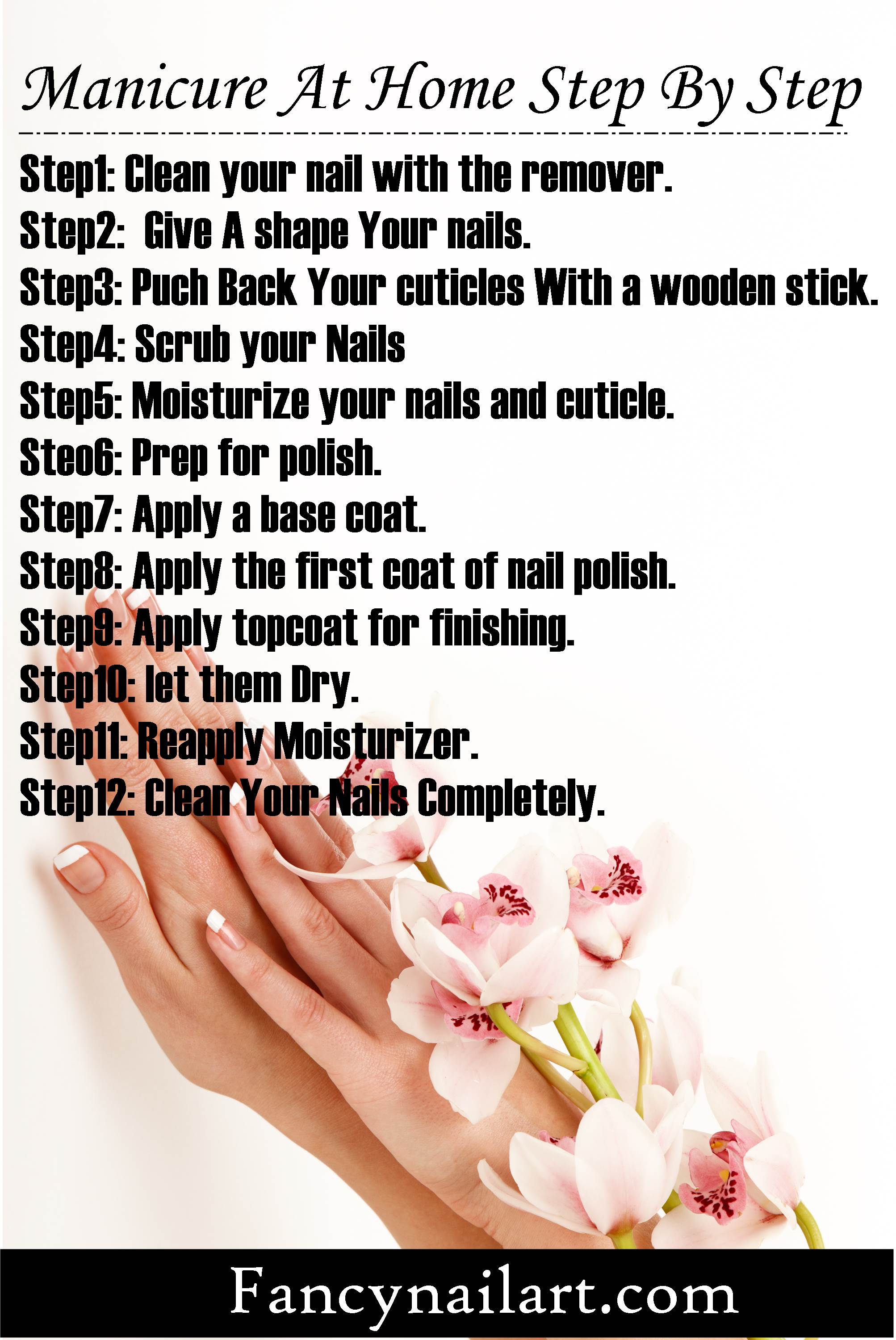 Steps Of Manicure At Home: