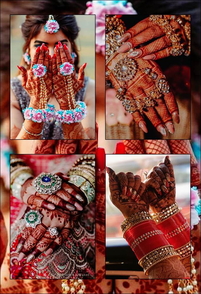 Bridal Nail Art Design Ideas - Wedding (Indian) Nail Art Design Idea 