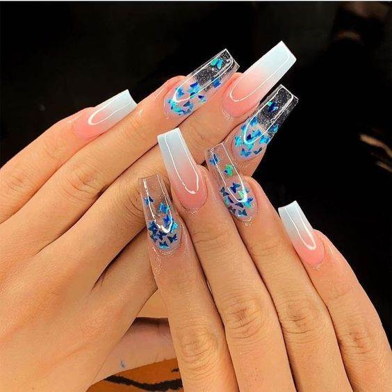 Butterfly Nails Art Design Images