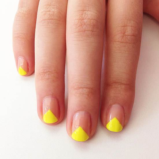 easy simple shorts nails design