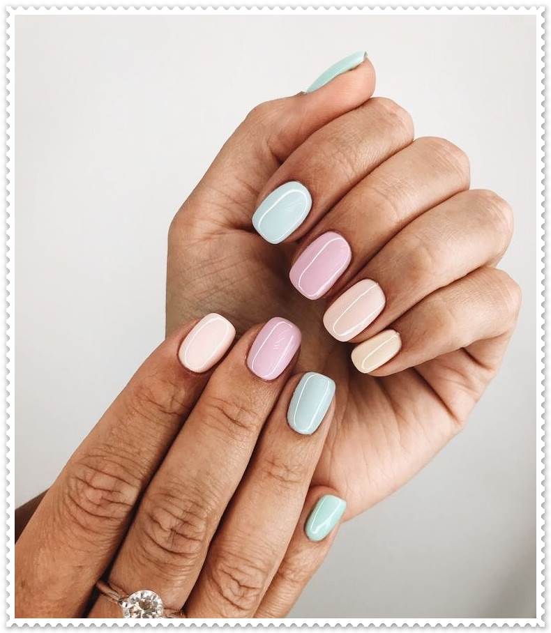 pastel nails 2021- fancy nail art