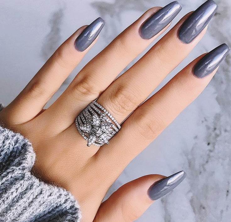 silver nail art designs for long nails fancy nail art
