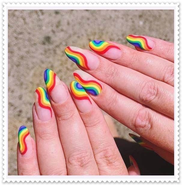 rainbow nails ideas and designs