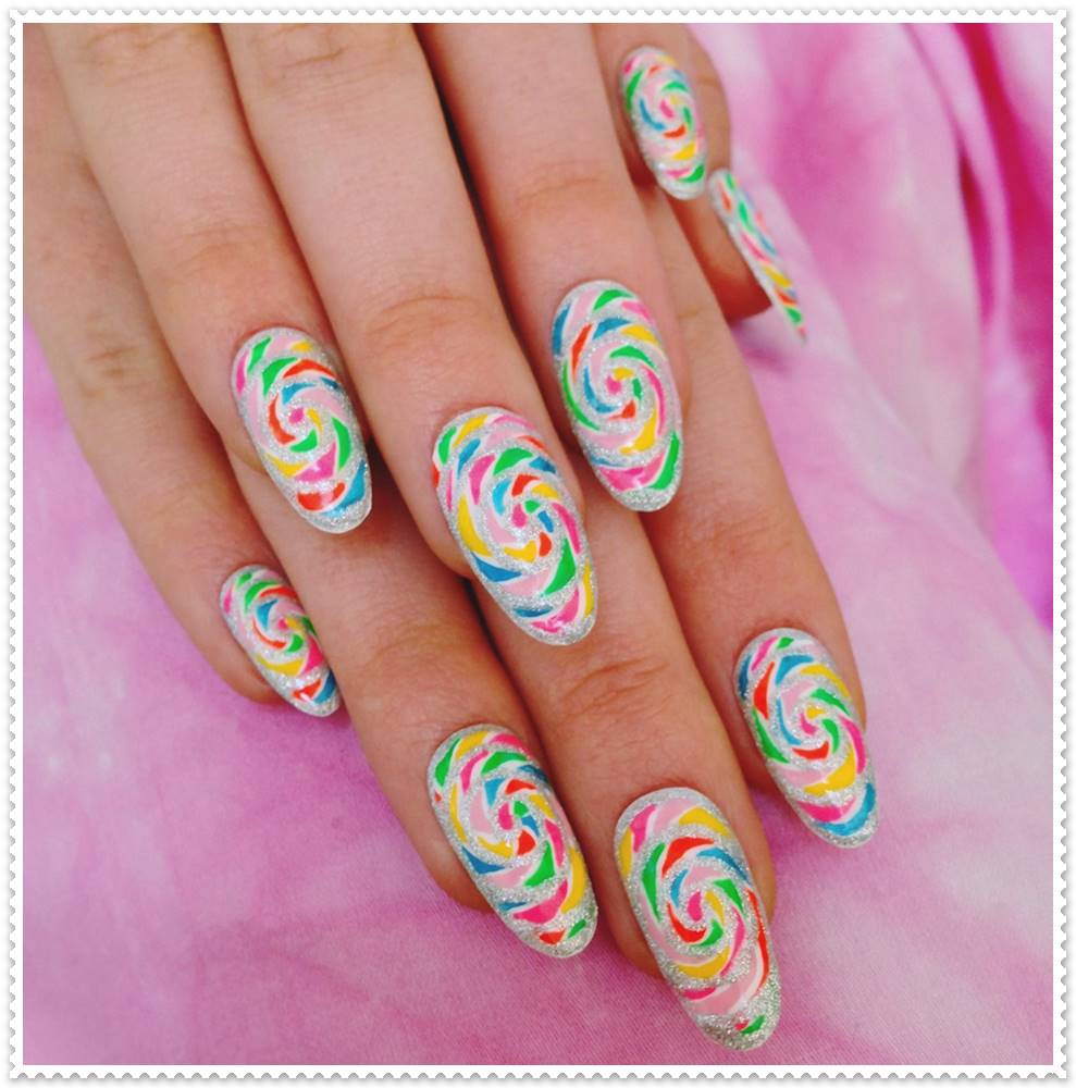 colorfull design #nailsoftheday