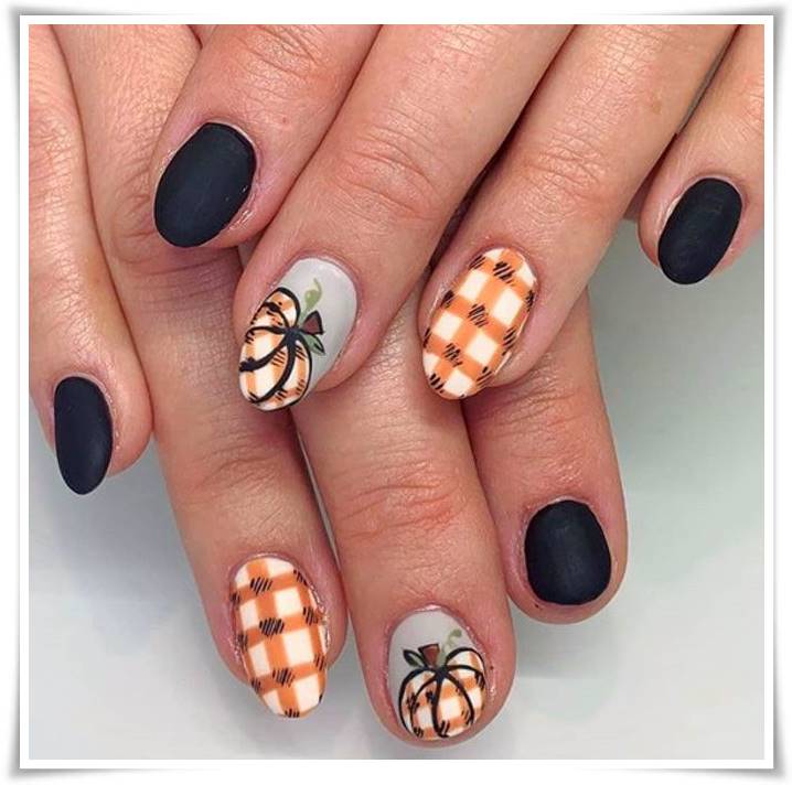 2021 thanks giving nails ideas pictures