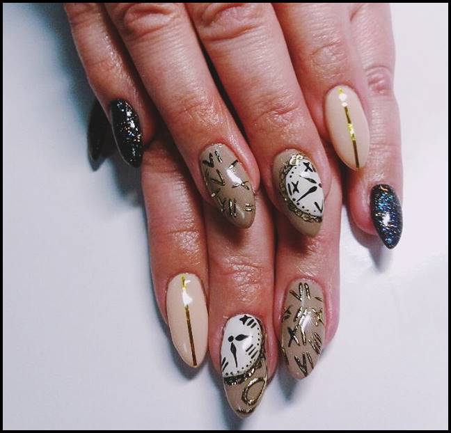 new year eve nails pictures