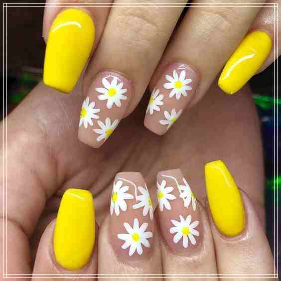 sunflower nails ideas