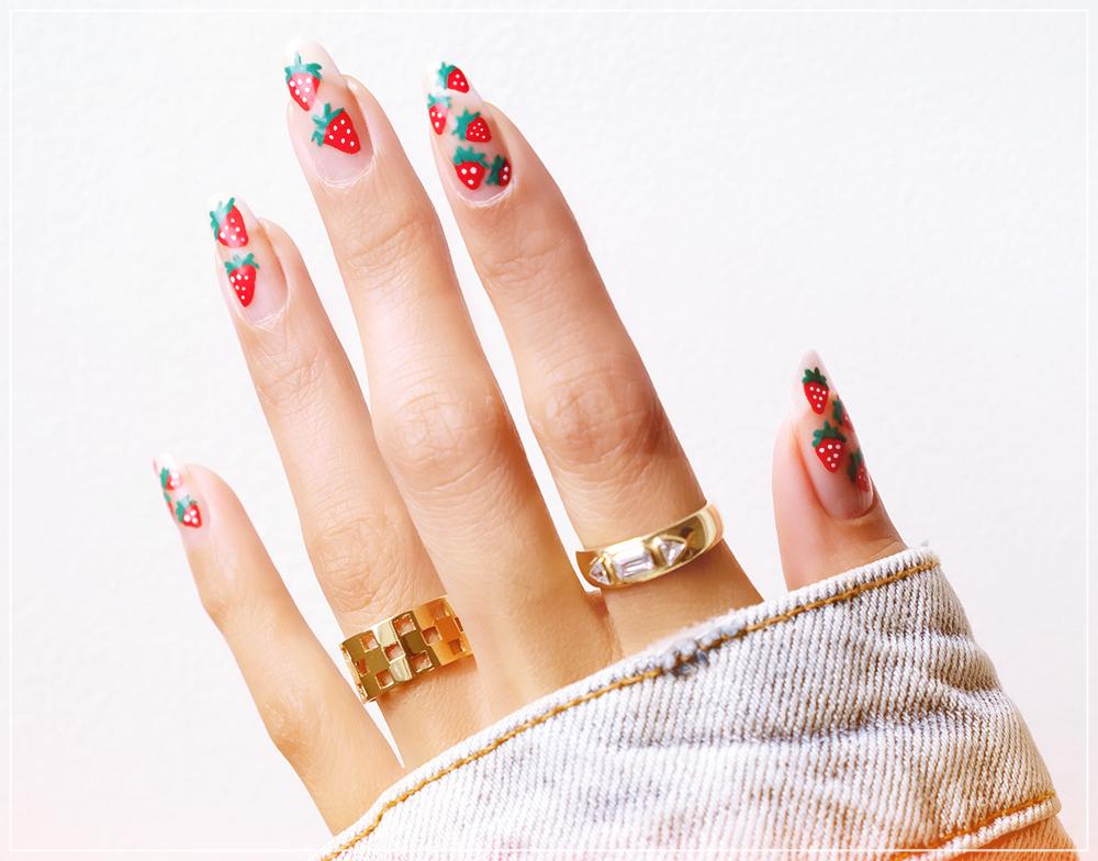 beautiful fruits nail art design fancy nail art