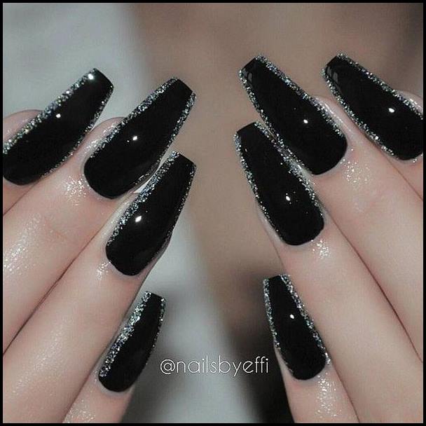 black coffin nails pictures
