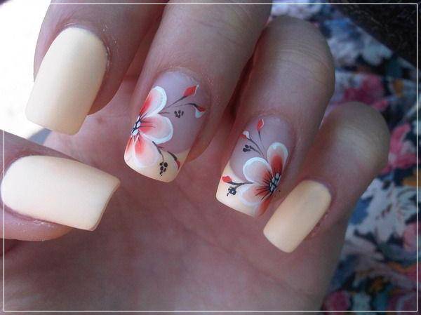 hibiscusflower nail art