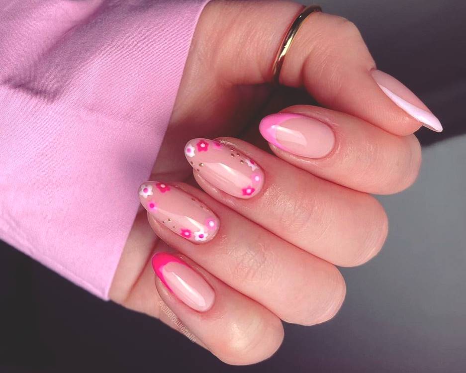 pink omber nail ideas gallery