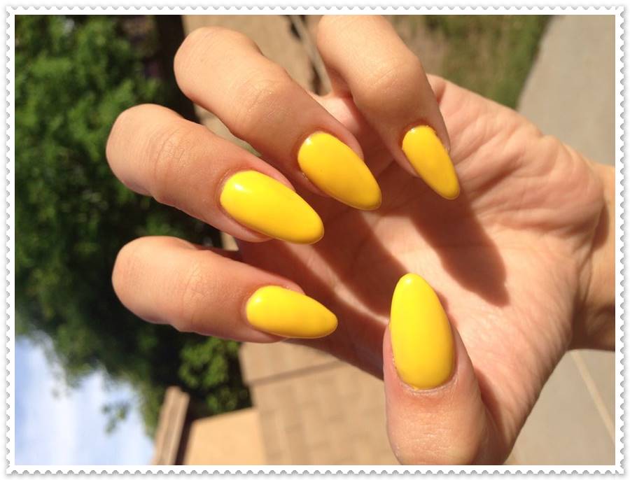 yellow nail polish color