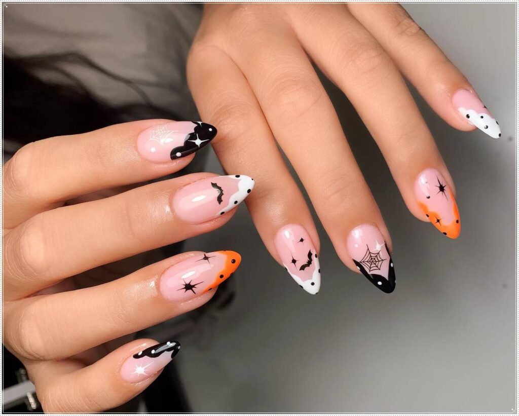 halloween simple nails ideas