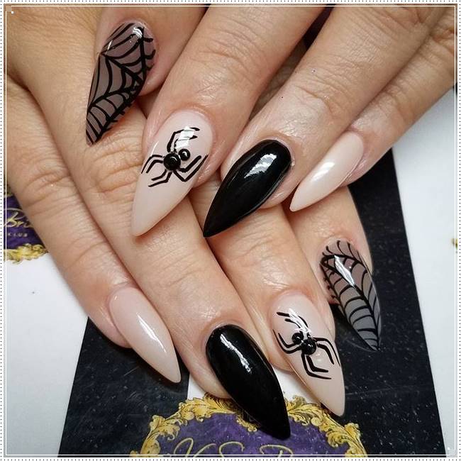 simple halloween nails ideas