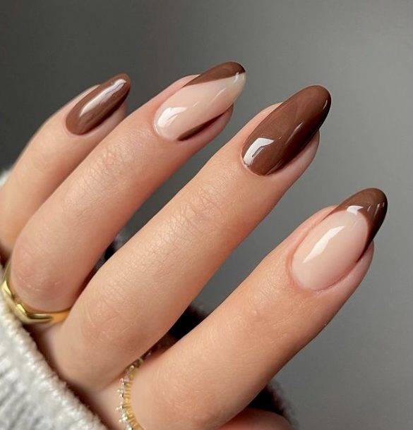 brown nails ideas