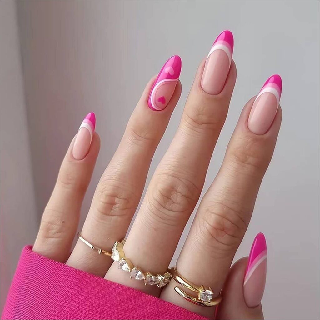 pink nailart design ideas