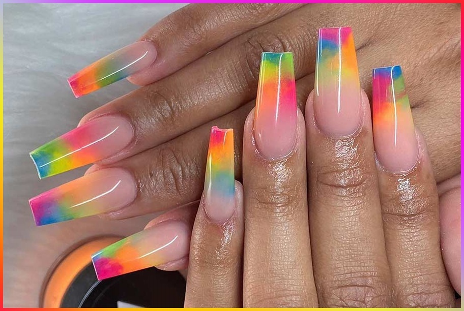 Nude-Nails-with-Rainbow