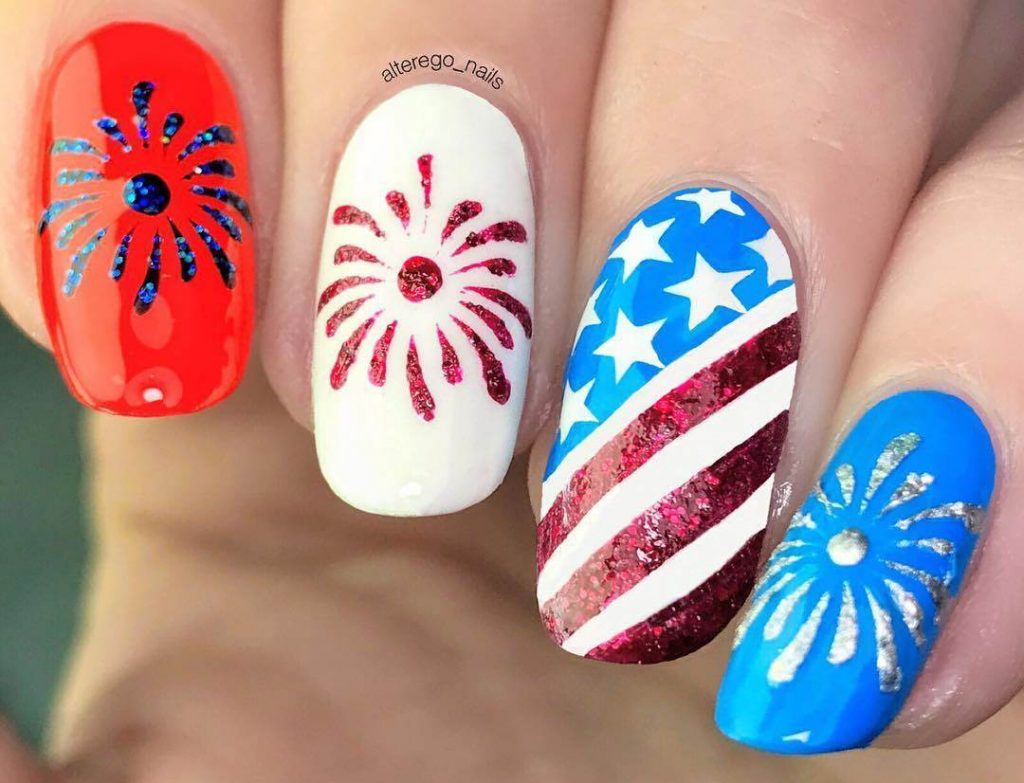 5. Fireworks Nail Designs for July 4th - wide 5