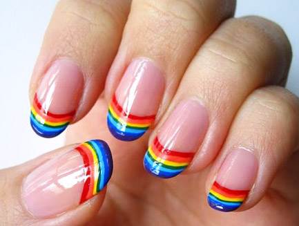 Rainbow Nail Designs For This Rainy Season - Rainbow Nails