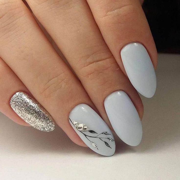 white nail art for may season simple and easy almond for try to you