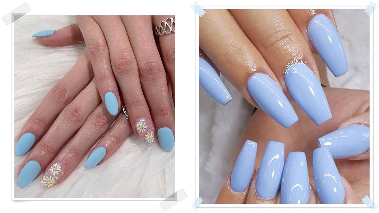 Here S What We Know About The Light Blue Nails Trend On Tiktok