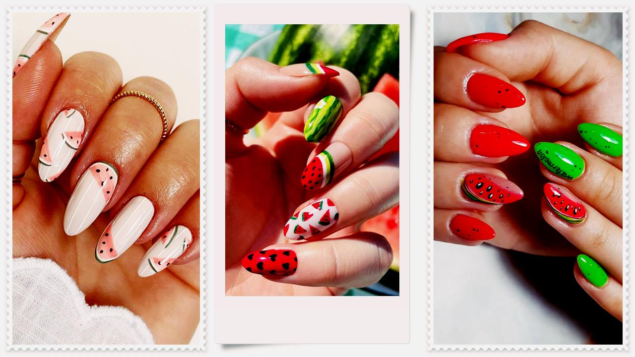 Watermelon Nail Art Design & Ideas pictures