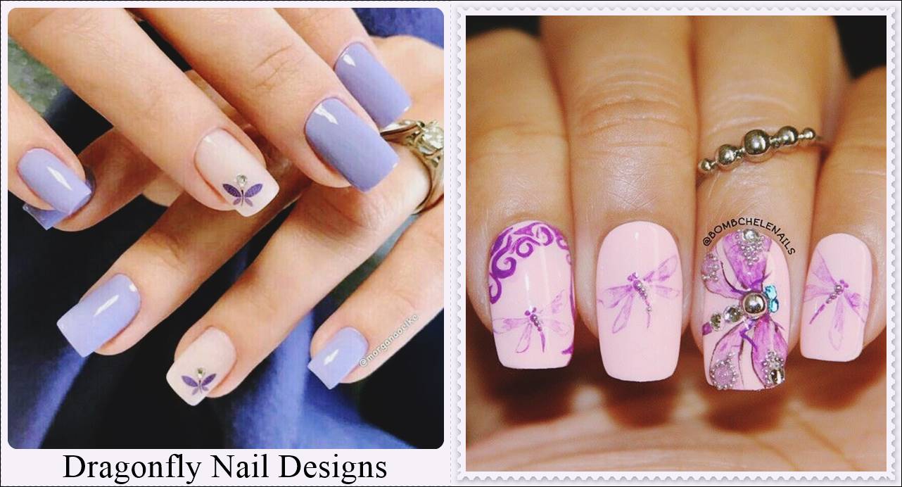 Dragonfly Nail Designs Ideas Images in 2022