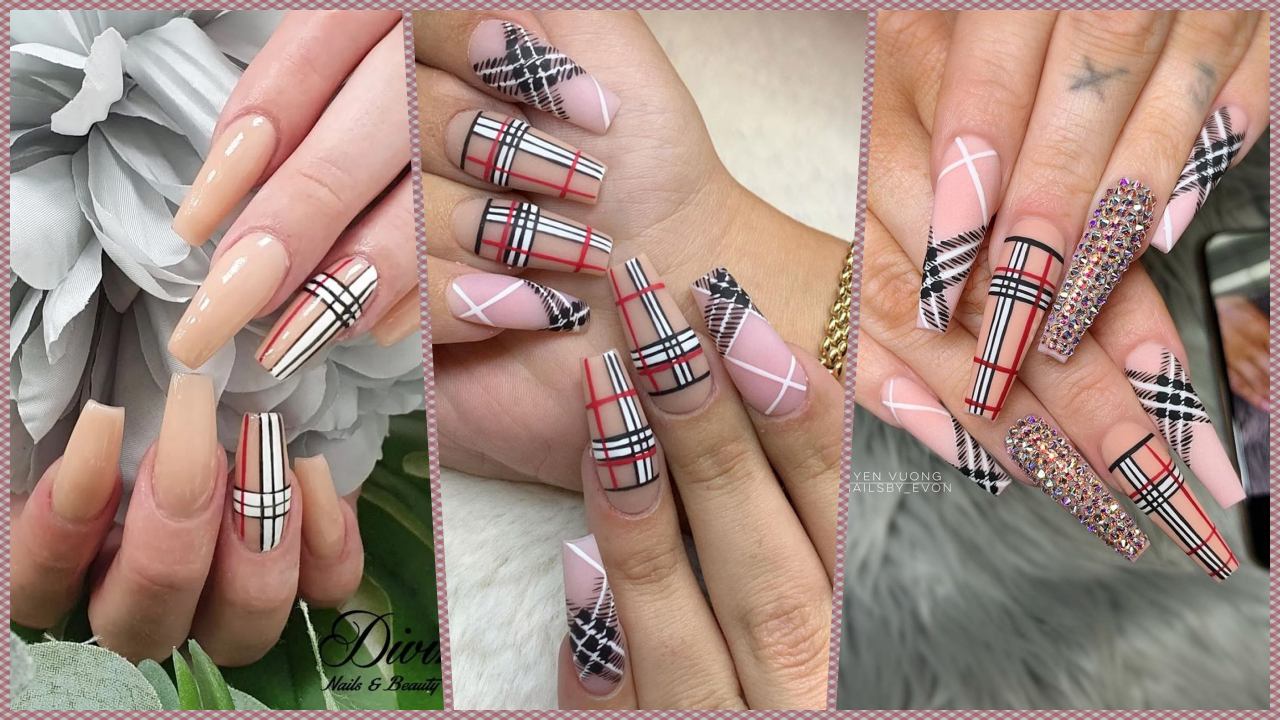 Burberry Nail Art Design Ideas pictures Gallery 2022