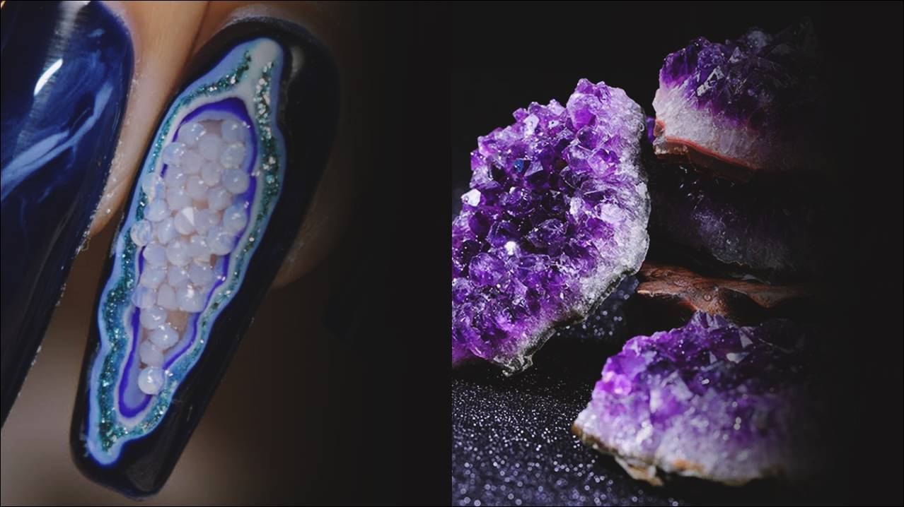 Geode Nails Ideas Pictures Gallery For 2022