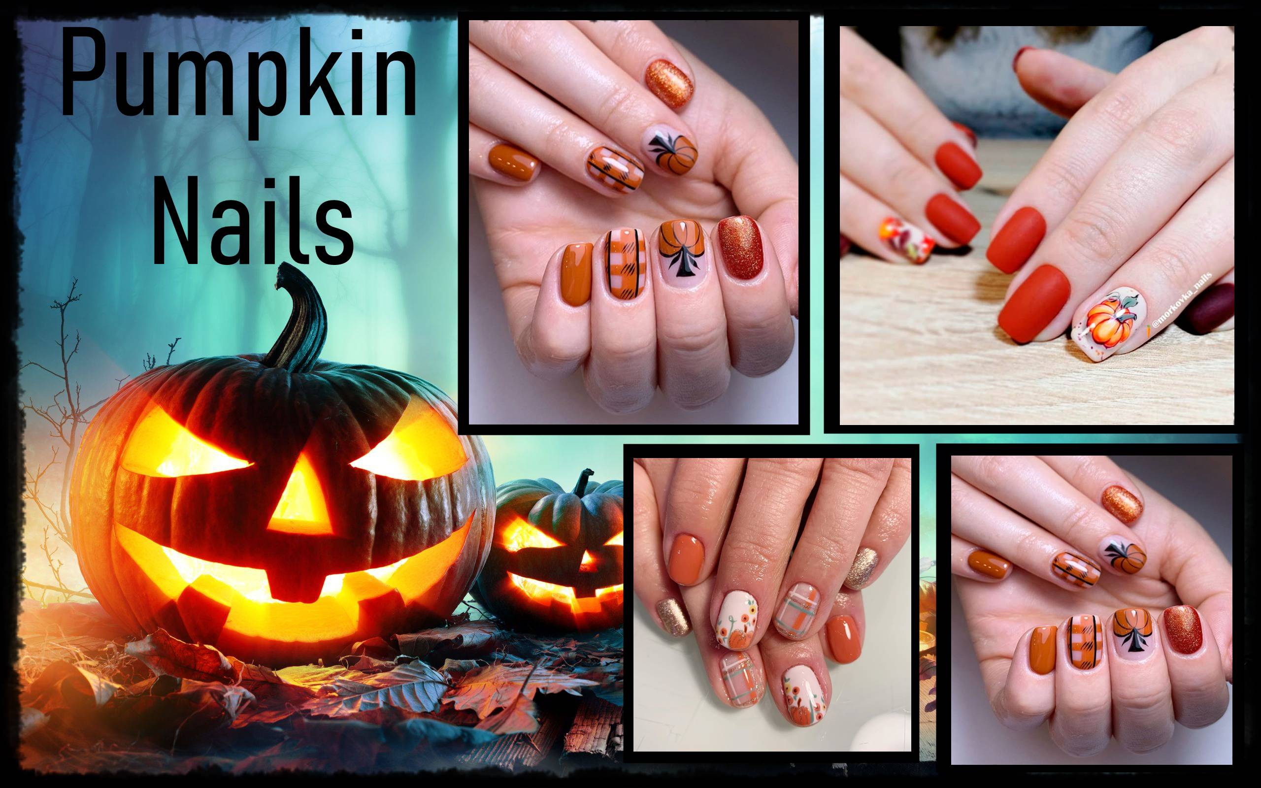 Pumpkin Nail Art Ideas and Easy Designs Pictures for 2022