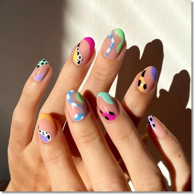 short nails nail art design pictures